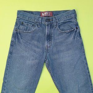 Levi mid-rise slim straight jeans